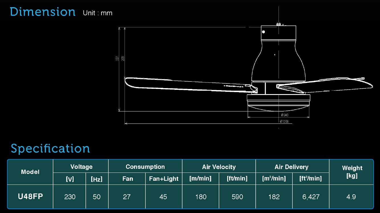 U48FP Dimension