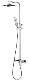 RUBINE Rainshower Set RSC-INOX-S8-4061R2-AF with mixer