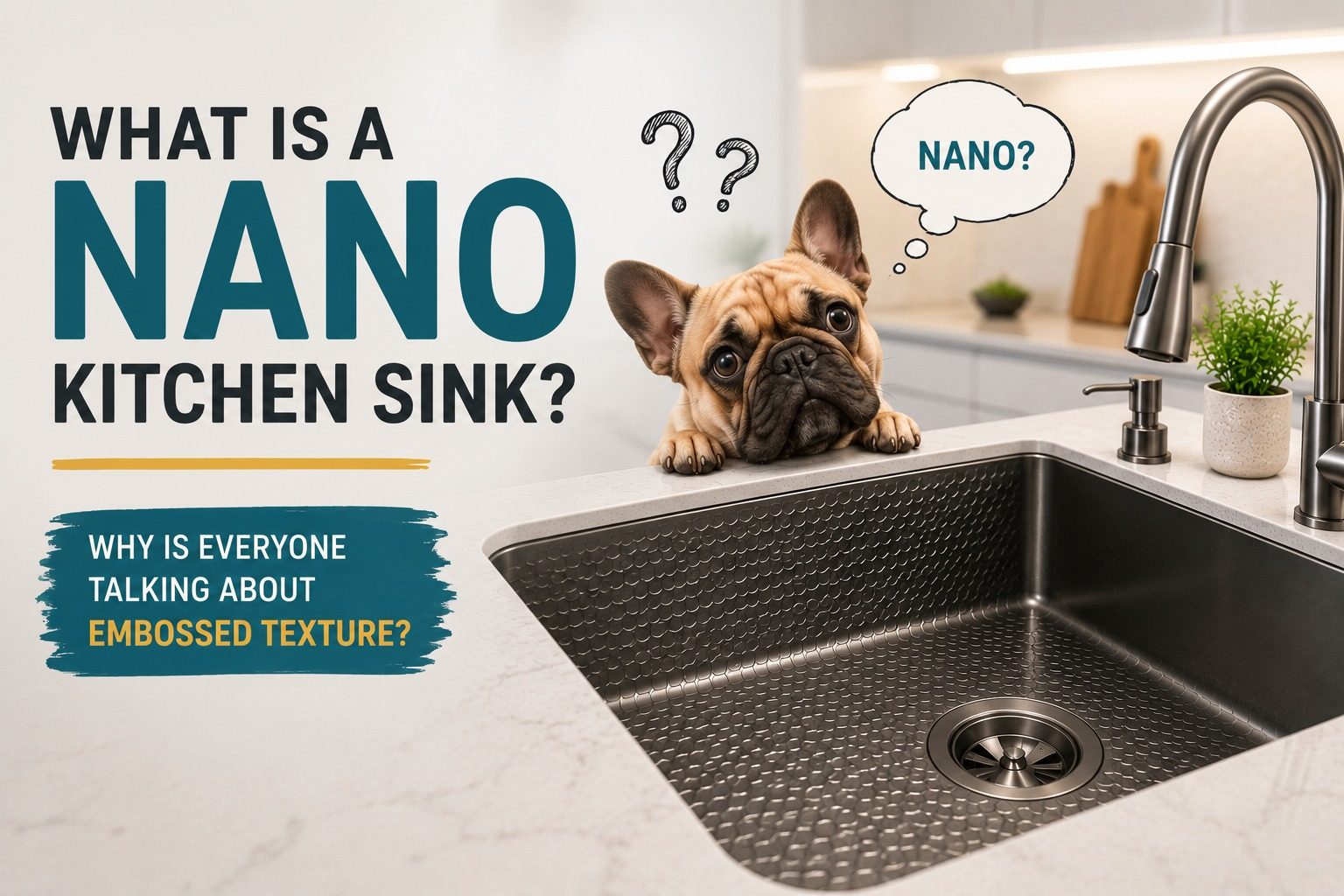 What is a Nano Kitchen Sink with Embossed Texture?
