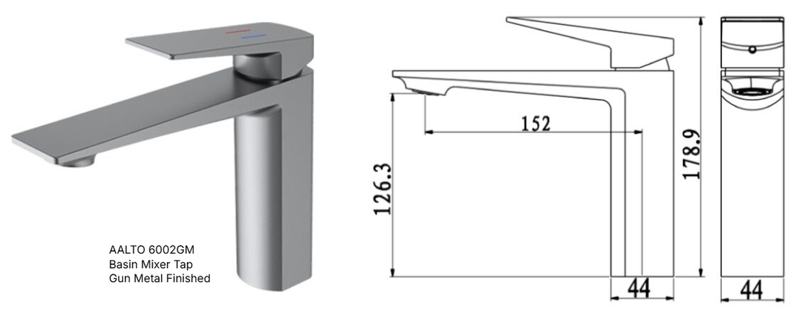 CUBI 600mm PVC Vanity Cabinet CURVO R6048121 view 17