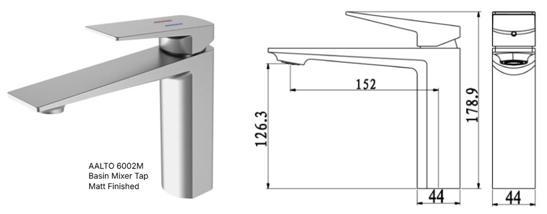 CUBI 600mm PVC Vanity Cabinet CURVO R6048121 view 18