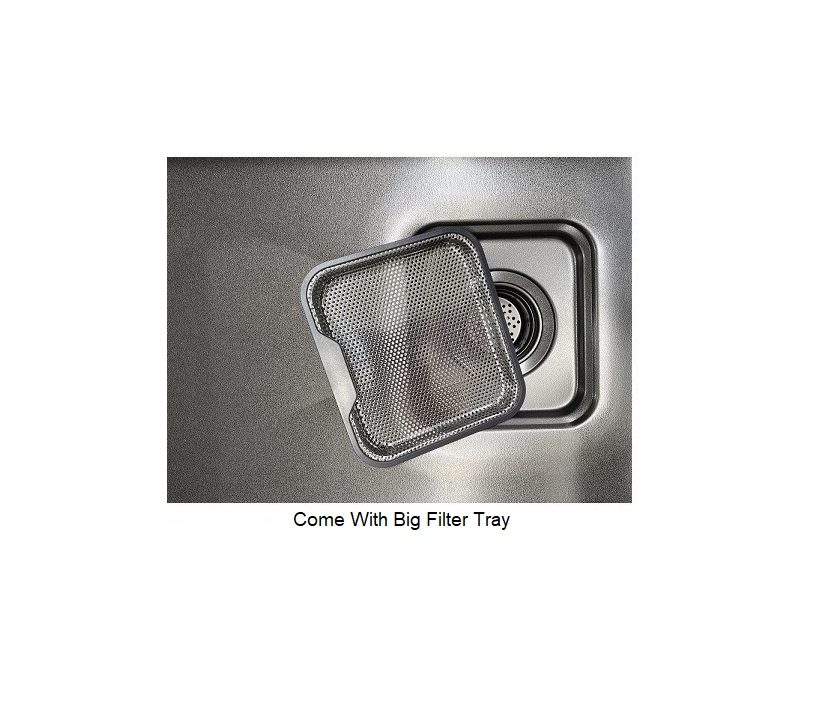 BATHAR 600mm Stainless Steel Kitchen Sink KS-6045LN GM view 8