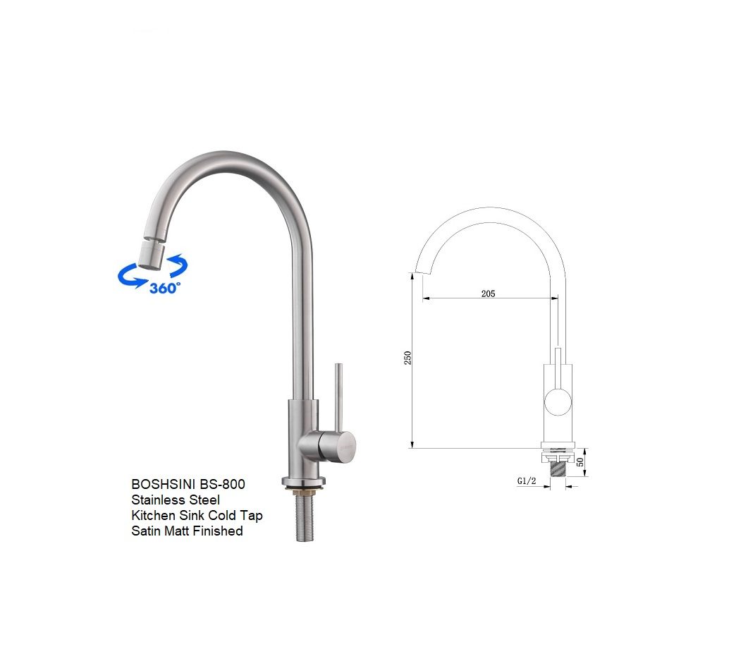 BOSHSINI Nano Kitchen Sink BSQ-7845 view 5