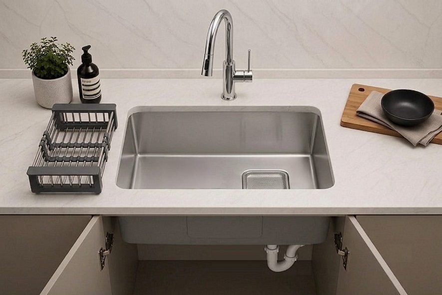 600mm Stainless Steel Kitchen Sink KS-6045LN SS