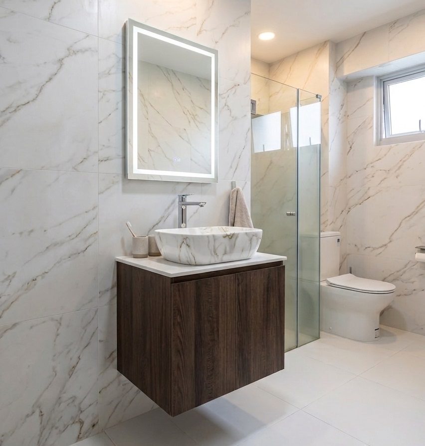 BATHAR 600mm PVC Vanity Cabinet PBC-6047C