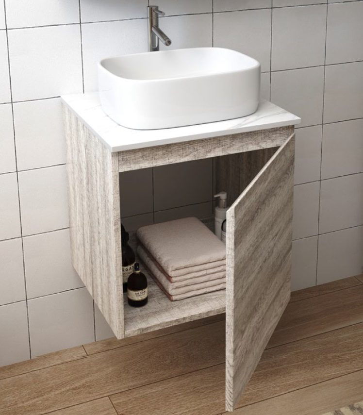 DUSCHE 500mm PVC Vanity Cabinet With Counter Top Sink D5103C
