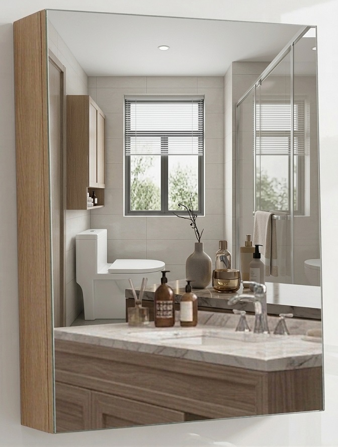 BATHAR 500mm PVC Mirror Cabinet PMC-5060