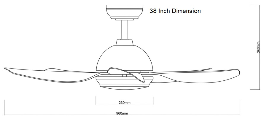 FANCO Galaxy 5 Ceiling Fan view 2