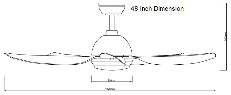 FANCO Galaxy 5 Ceiling Fan view 3