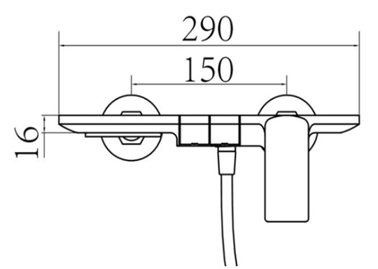 AALTO Piano Bath Mixer 6006 Series view 4