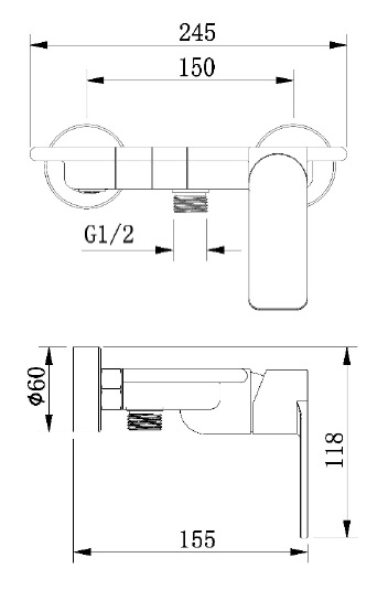 BOSHSINI Bath Mixer BS-233 Series view 3