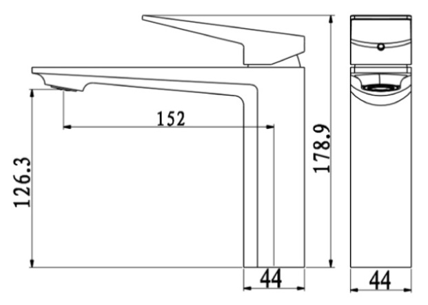 AALTO Tall Basin Mixer Tap 6002 Series view 2