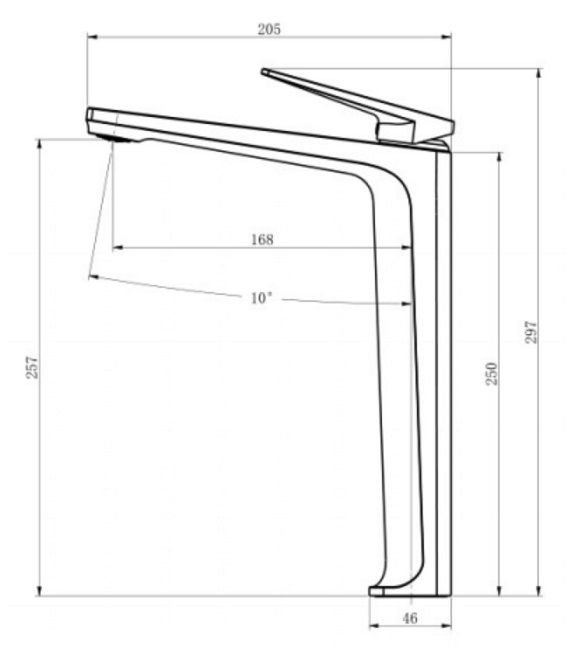 BOSHSINI Tall Basin Mixer Water Tap BS-816 view 3