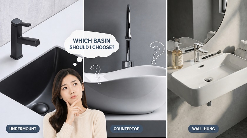 How to Choose a Bathroom Wash Basin in Singapore: Countertop vs Undermount vs Wall-Hung