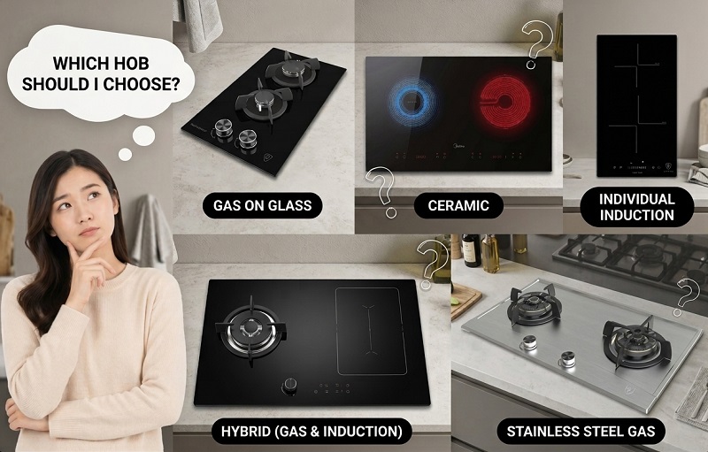 How to Choose a Cooker Hob in Singapore: Gas vs Induction, Burners & Glass vs Steel