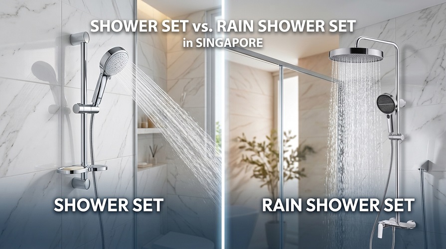 Shower Set or Rain Shower Set in Singapore: Which One for Your HDB Bathroom?