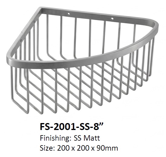 NOBEL Bathroom Corner Shampoo Basket 8 Inch & 10 Inch view 3