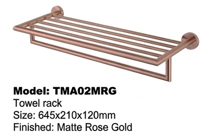 AALTO Bathroom Accessories - Matt Rose Gold Series view 11