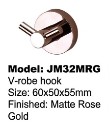 AALTO Bathroom Accessories - Matt Rose Gold Series