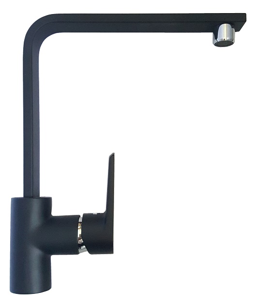 RUBINE Kitchen Sink Mixer Tap - STYLO 9144 Black Color