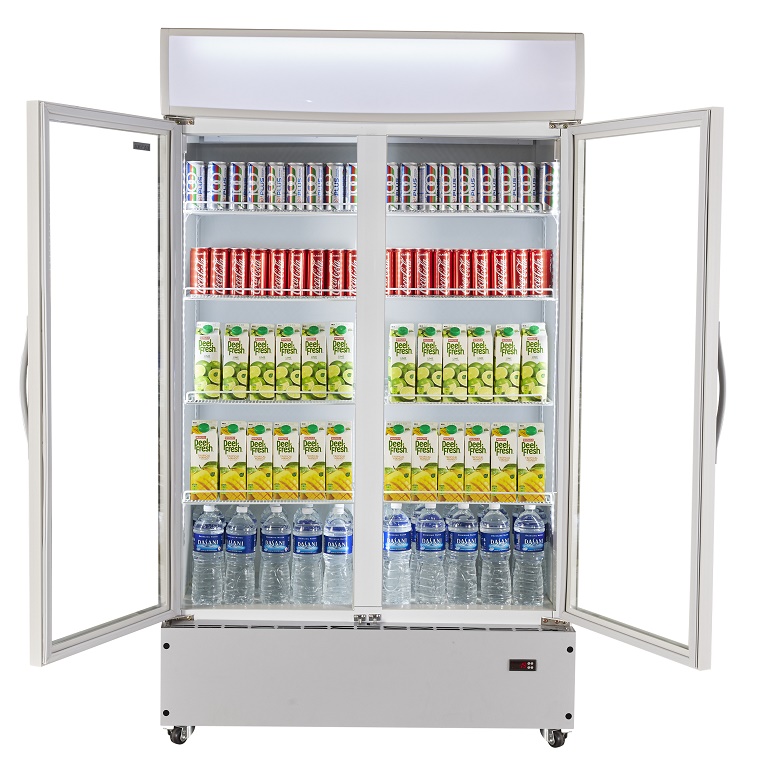 KADEKA Upright 2 Doors Bevearge Showcase Chiller KSC-1100W2