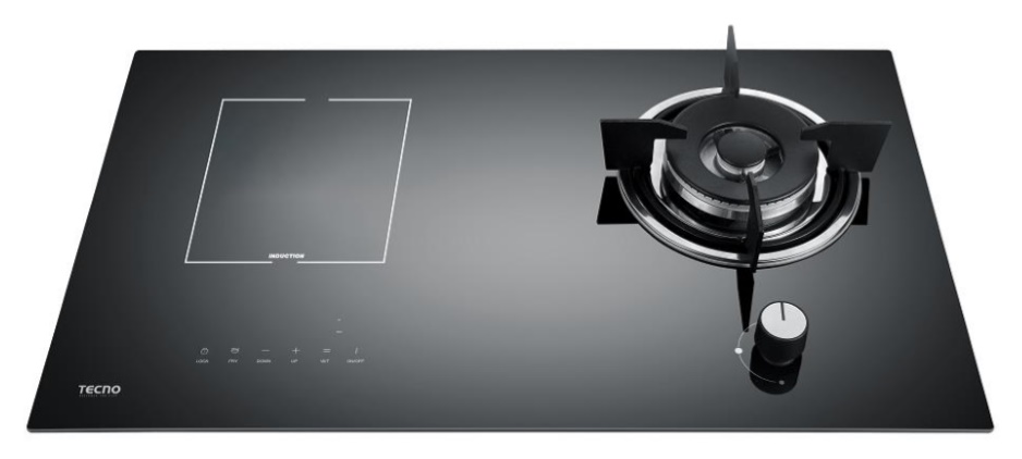TECNO 2 in 1 Gas & Induction Hybrid Glass Hob - T-788GI