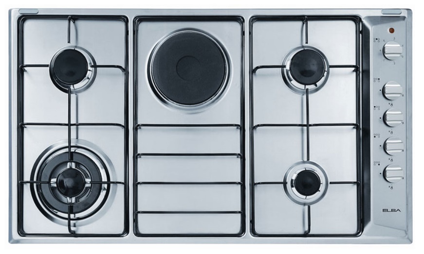 ELBA Cooker Hob With Hot Plate EHS 948D1 S - Made In Italy
