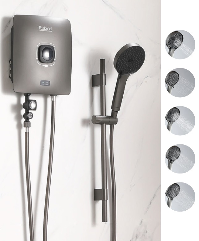 RUBINE Electric Instant Water Heater CHOCO 11SD-GM view 3