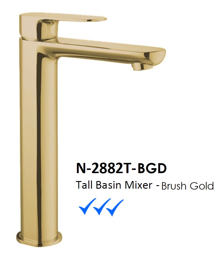 NOBEL N-2882T-BGD Tall Basin Mixer Tap