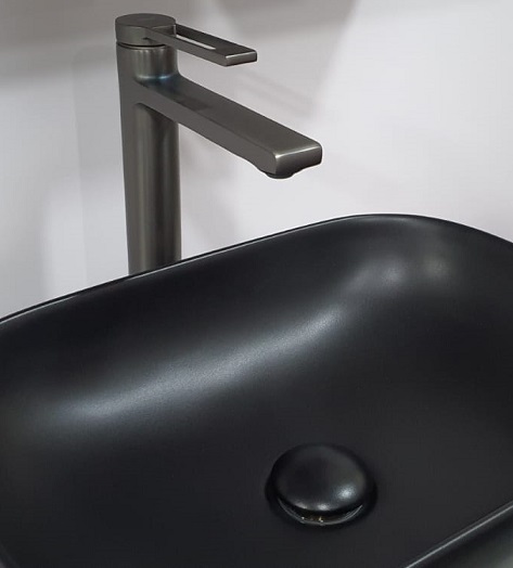 NOBEL N-6662T-GM Tall Basin Mixer Tap - Gun Metal Finished view 2