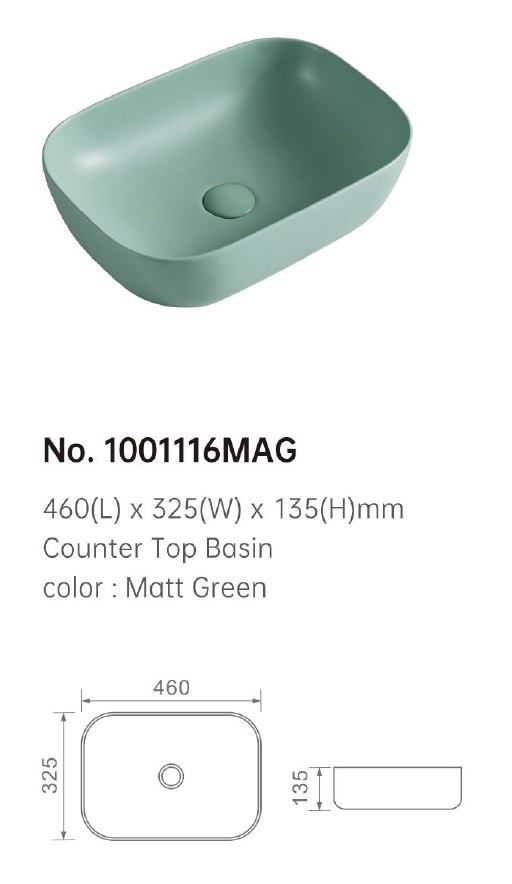 460mm Counter Top Basin - 1001116 MAG