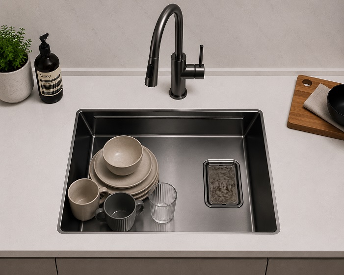 Stainless Steel Workstation Kitchen Sink KS-6845NHC GM