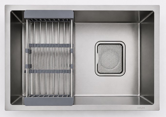 BATHAR 680mm Stainless Steel Kitchen Sink KS-6845LN SS