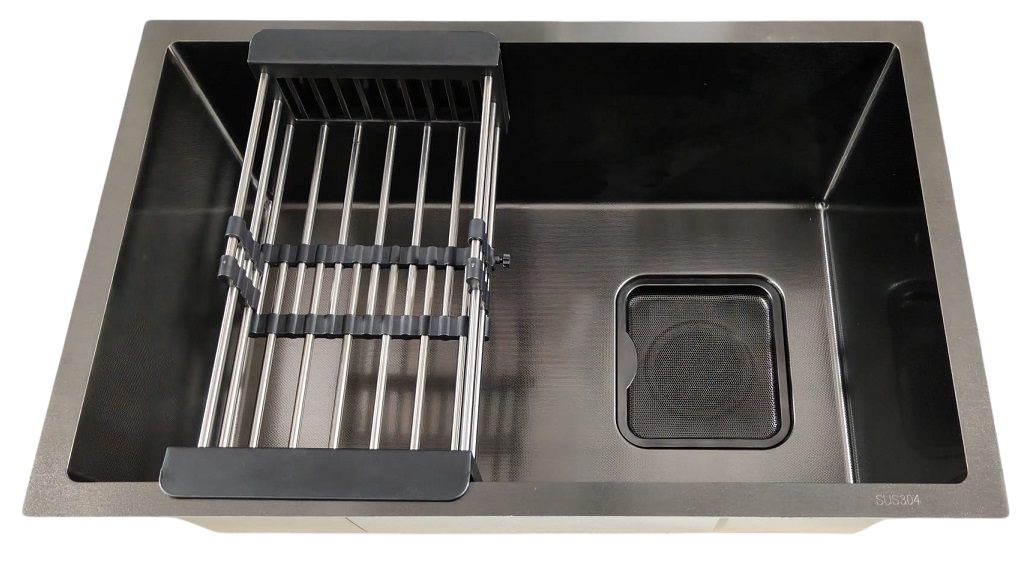 BATHAR 600mm Stainless Steel Kitchen Sink KS-6045LN GM view 2