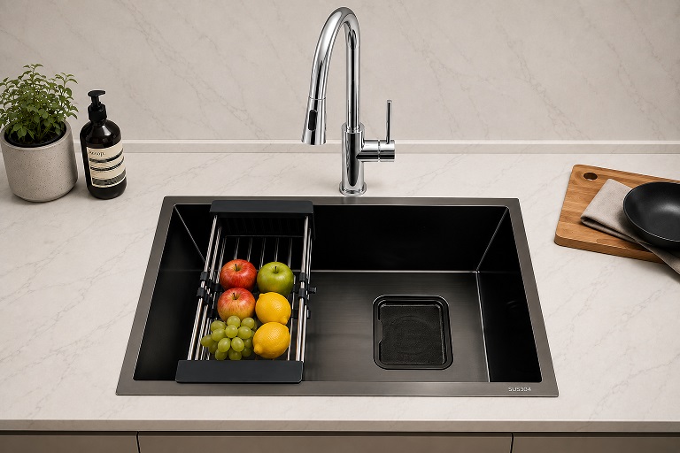 600mm Stainless Steel Kitchen Sink KS-6045LN GM