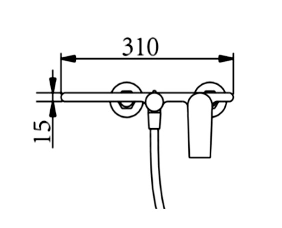 AALTO Bath Mixer 7006GM view 4