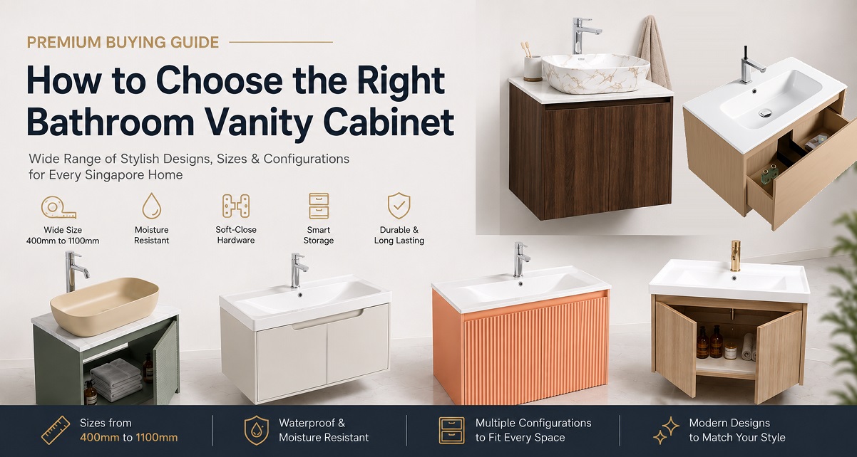 Bathroom vanity cabinet buying guide for Singapore homes
