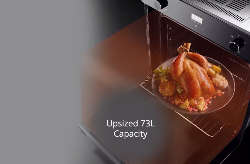 Tecno 11 Multi-Function Pyrolytic Built-In Oven TBO-7311BK view 2
