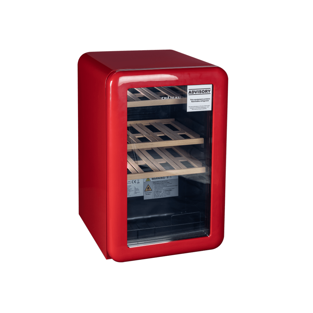 Chateau 24 Bottles Wine Cooler CW-P241RH Red view 7