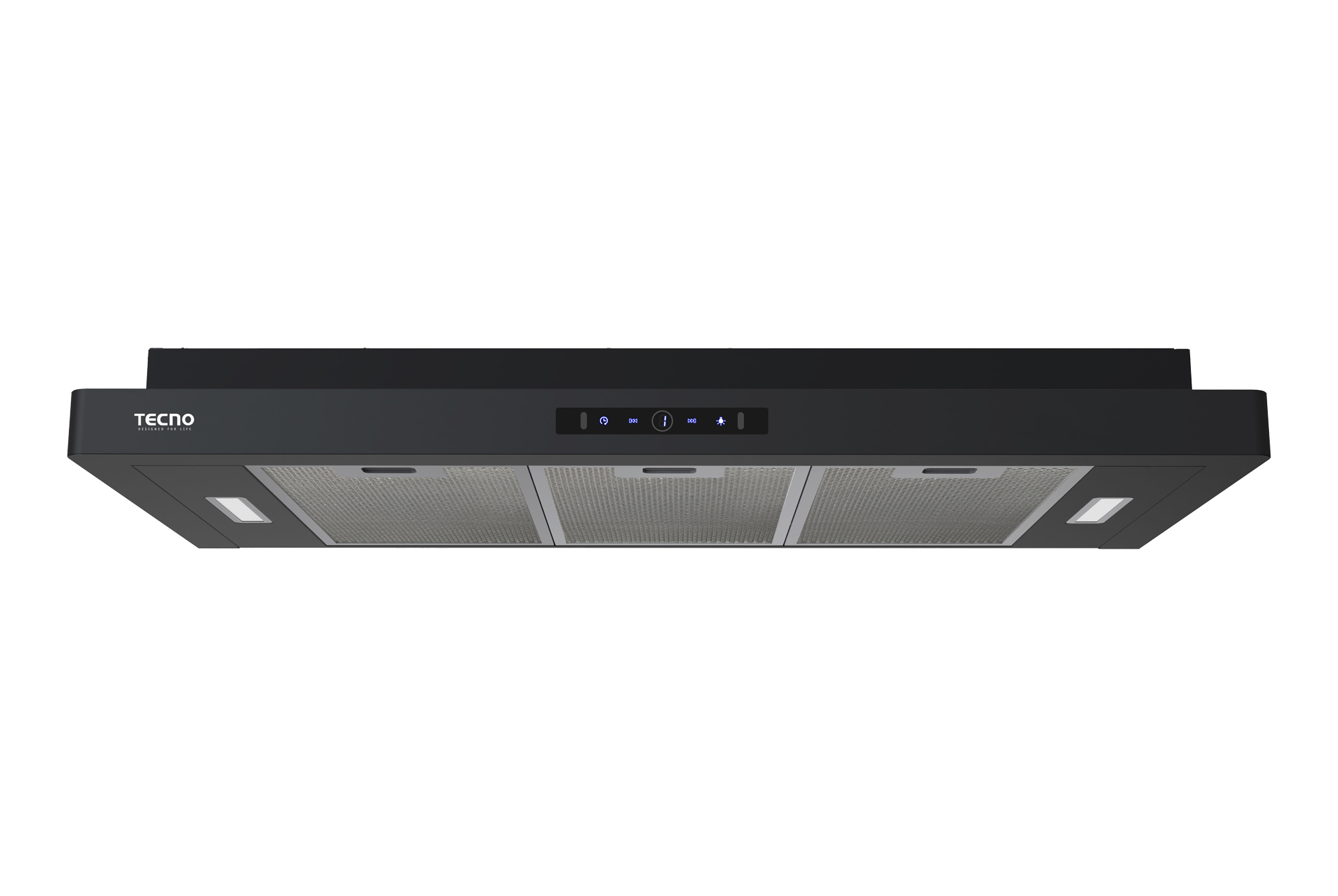 Tecno 90cm Touch Control Slim 3-Motor Cooker Hood TH9889-TC3R-BK Full Black