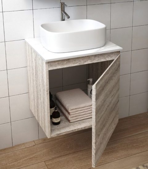 DUSCHE 500mm PVC Vanity Cabinet With Counter Top Sink D5103C
