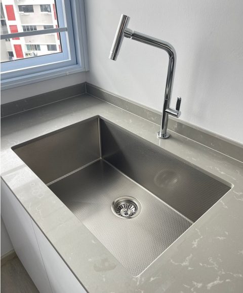BOSHSINI 304 Stainless Steel Nano + Honey Comb Kitchen Sink BSQ 6845NHC