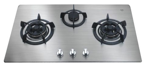 ELLANE Stainless Steel 3 Burners Cooker Hob ES-838SV