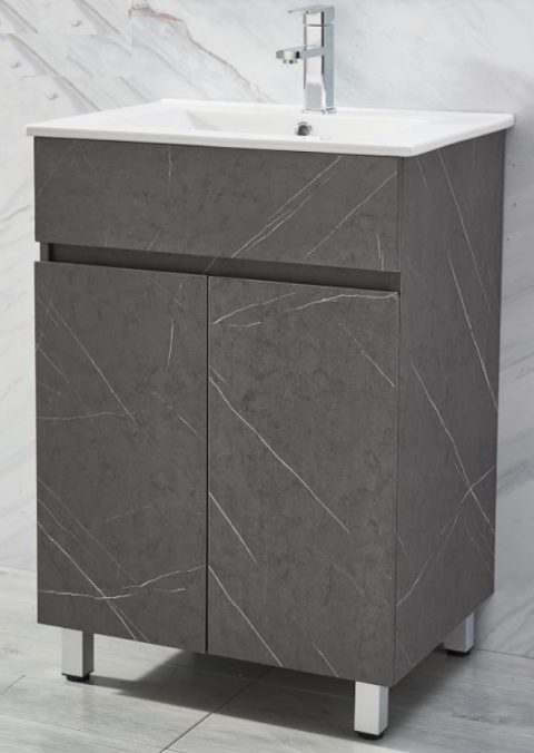 NOBEL PVC Freestanding Basin Cabinet With Ceramic Basin CPL-682