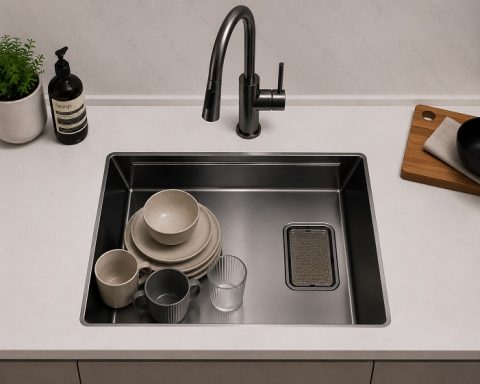 BATHAR Stainless Steel Workstation Kitchen Sink KS-6845NHC GM